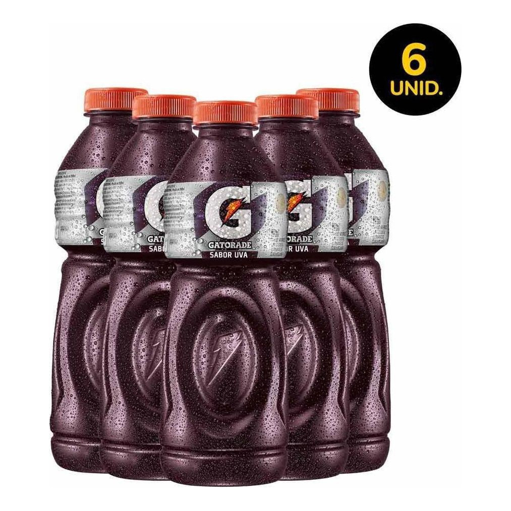 Pack Isotônico Gatorade Uva Garrafa 500ml 6 Unidades