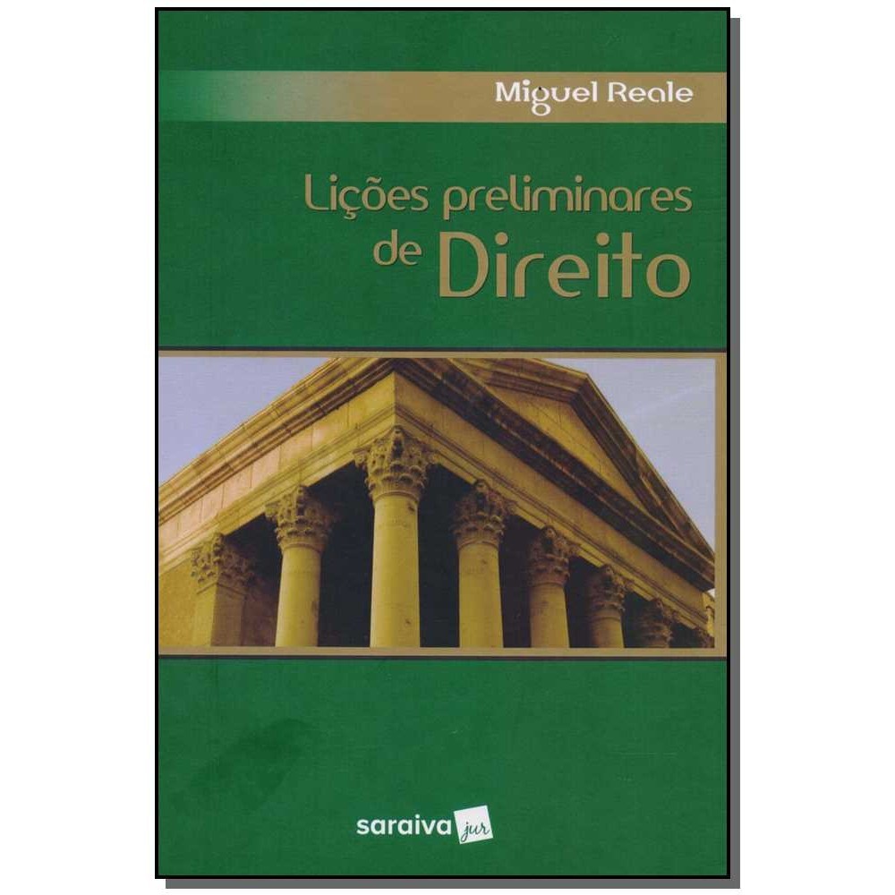LICOES PRELIMINARES DE DIREITO - 27ED/02 REALE,MIGUEL