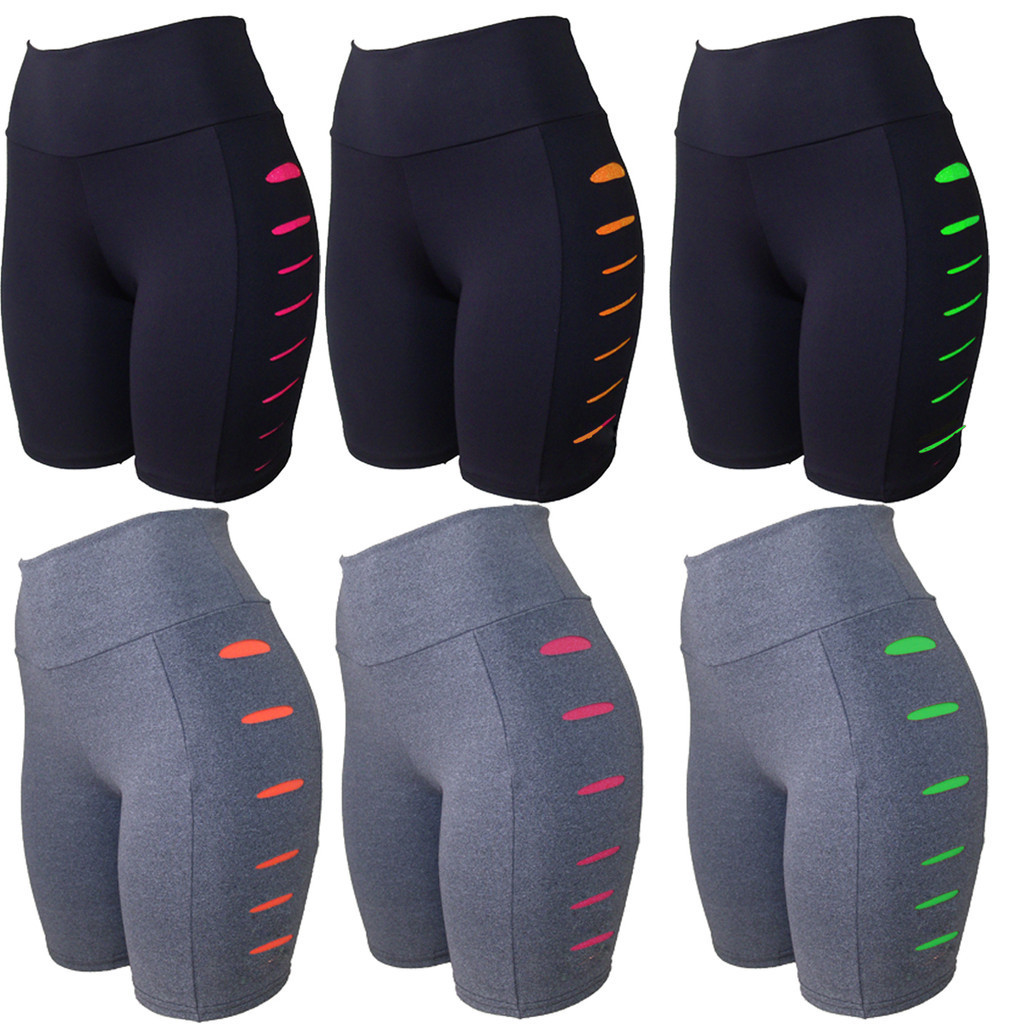 Kit 6 Bermuda Academia Feminino Com Rasgo Lateral Moda Fintess em Oferta na Shopee