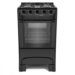 Fogão Mueller 4 Bocas Com Mesa Esmaltada MFI4BC Preto Bivolt