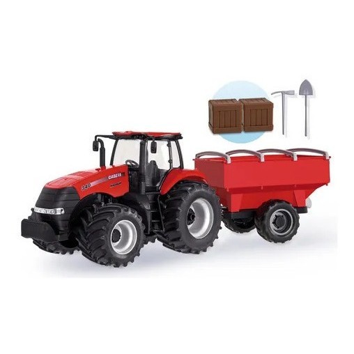 Trator Graneleiro Case - New Holland - Massey Ferguson Miniatura Réplica Usual Brinquedos