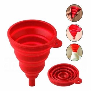 Funil Retrátil Silicone Dobrável Cozinha em Oferta na Shopee