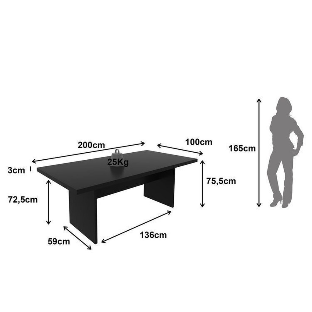 Detalhes do Kit 7 Peças com Uma Mesa de Reunião e 6 Cadeiras de Escritório Tela Mesh Espresso Móveis
