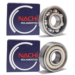 Kit Rolamentos Transmissão (Câmbio) Fazer 150 / Factor 150 / Crosser 150 2 peças Nachi
