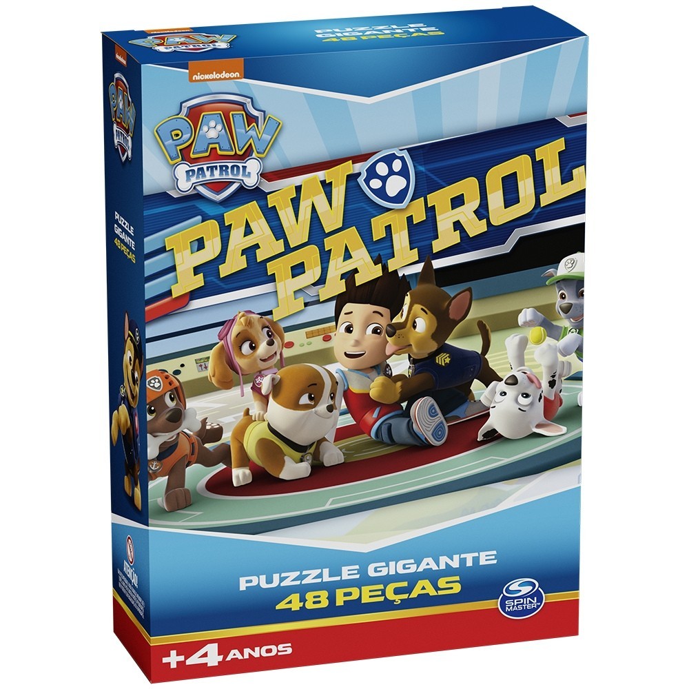 QUEBRA CABEÇA GIGANTE PATRULHA CANINA 48 PEÇA PAW PATROL GROW JOGO PUZZLE DESENHO CACHORRO BRINQUEDO em Oferta na Shopee