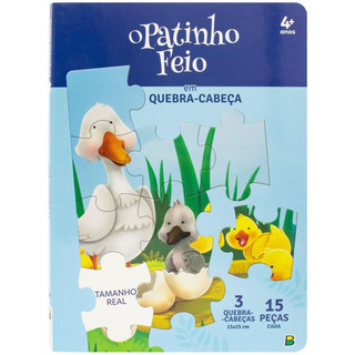 CLÁSSICOS EM QUEBRA CABEÇAS O PATINHO FEIO em Oferta na Shopee
