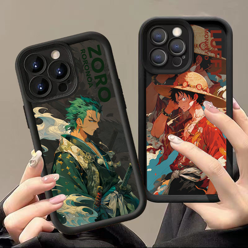 Capa De Silicone Macia Fosca À Prova De Choque Para Samsung Galaxy A55 A35 A05 A15 A05S A54 A34 A14 A33 A53 A52 A52S A32 A23 A51 Anime One Piece Cool Zoro Luffy