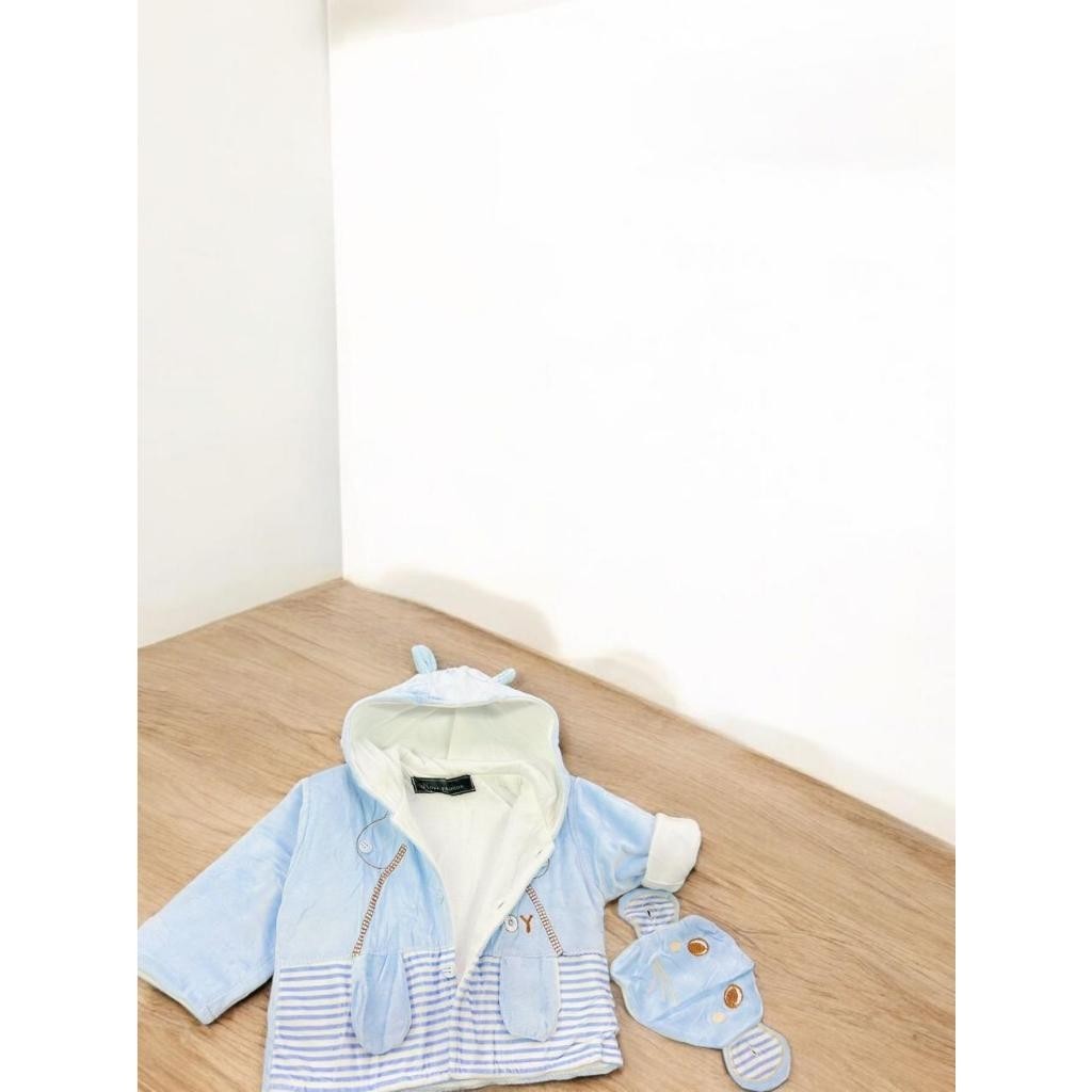 Blusa de bebe manga comprida com capuz menino no789