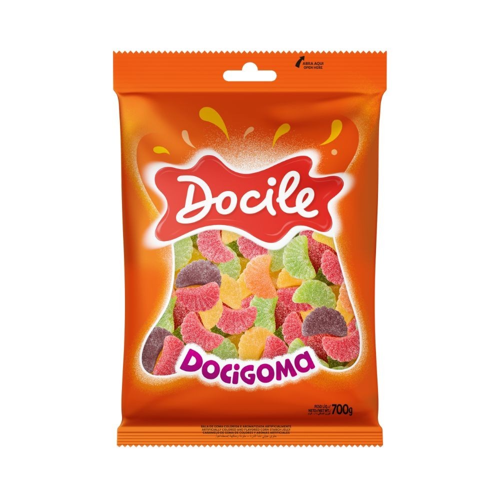 Bala de Goma Gomos Sortidos 700g - Docile em Oferta na Shopee