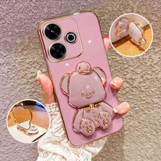 Capa De Telefone À Prova De Choque Para Xiaomi Redmi 13C 14C 15C 4G 5G Poco C65 C75 C85 Bonito 3D Chapéu Bebê Urso Supor em Oferta na Shopee