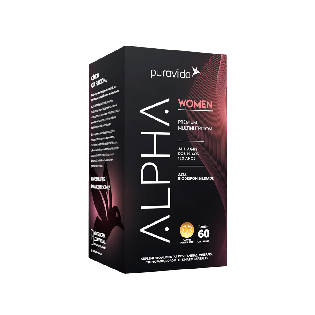 Puravida New Alpha Women Frasco 72 g em Oferta na Shopee