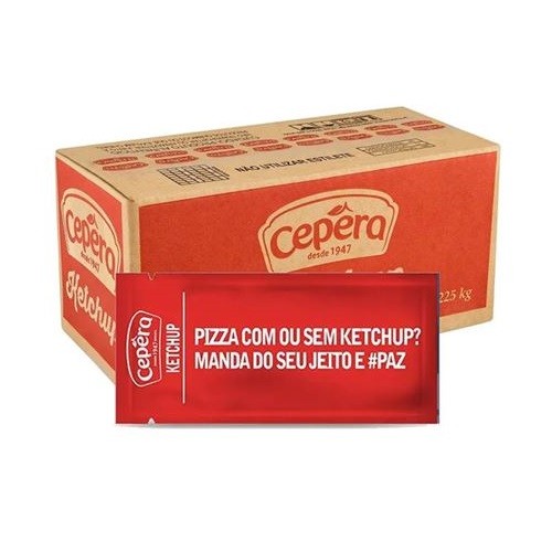 Ketchup Molho Tradicional Sache Caixa 175 Unidades de 7g Cepera