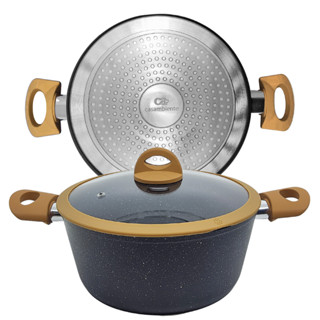 Caçarola De Indução Antiaderente Cerâmica 24cm Viena Preto em Oferta na Shopee