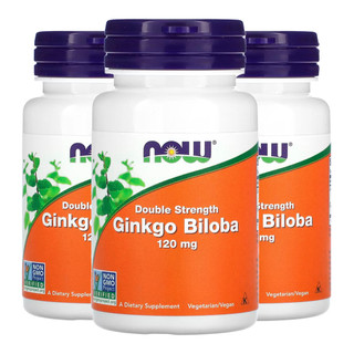 Kit 3x Ginkgo Biloba 120mg Now Foods 50 Cápsulas Importado /Made in Usa em Oferta na Shopee