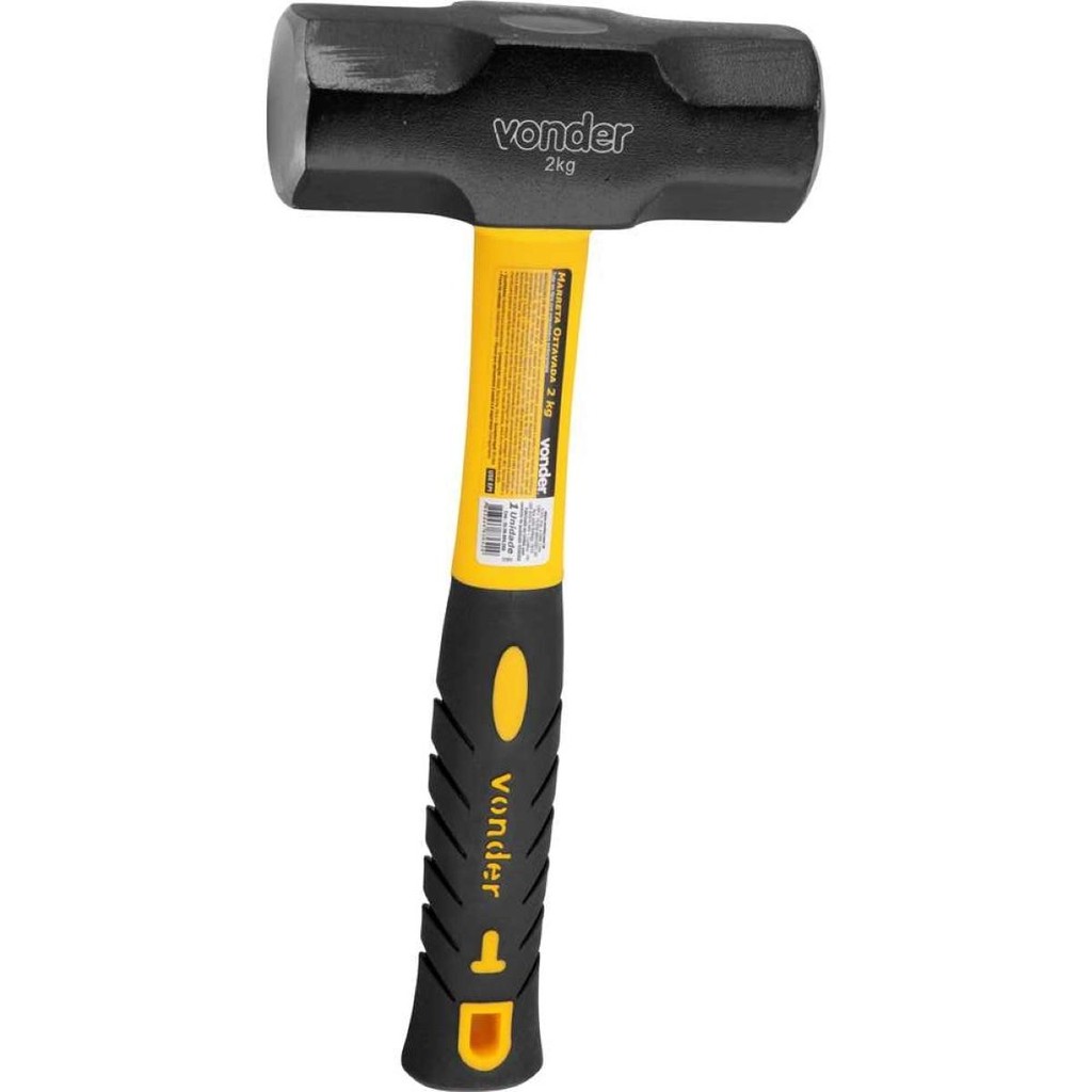 Marreta Oitavada 2,0 Kg Com Cabo Fibra Vonder em Oferta na Shopee