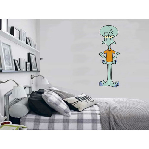 Adesivo De Parede Infantil Desenho Bob Esponja Lula Molusco