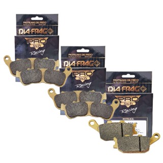 Kit Pastilhas de Freio Cb 600f Hornet Com Abs 2008-2014 Diafrag Pro Tech Racing (Metálica) em Oferta na Shopee