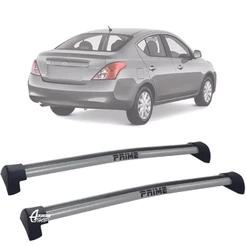 Rack Teto Aluminio Prime Nissan Versa 12 a 21 Prata PR087