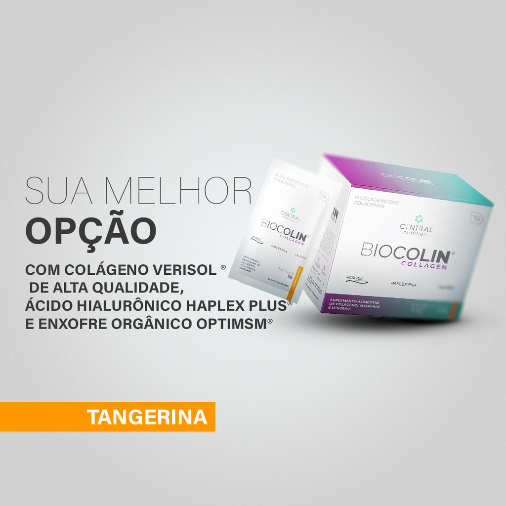 Detalhes do BioColin Collagen 7g Tangerina 30 Sachês - Central Nutrition