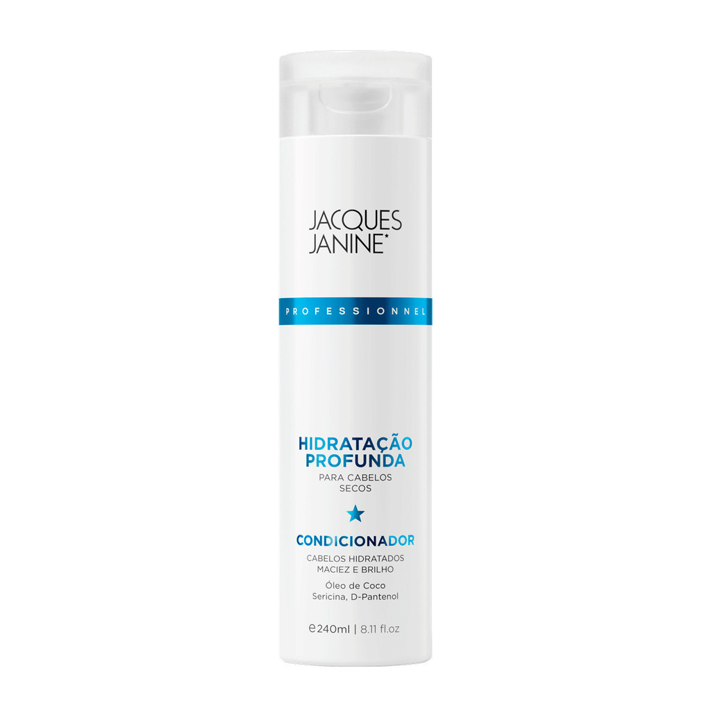 Condicionador Leave-In Antifrizz Hidratação Profunda Jacques Janine 240ml em Oferta na Shopee
