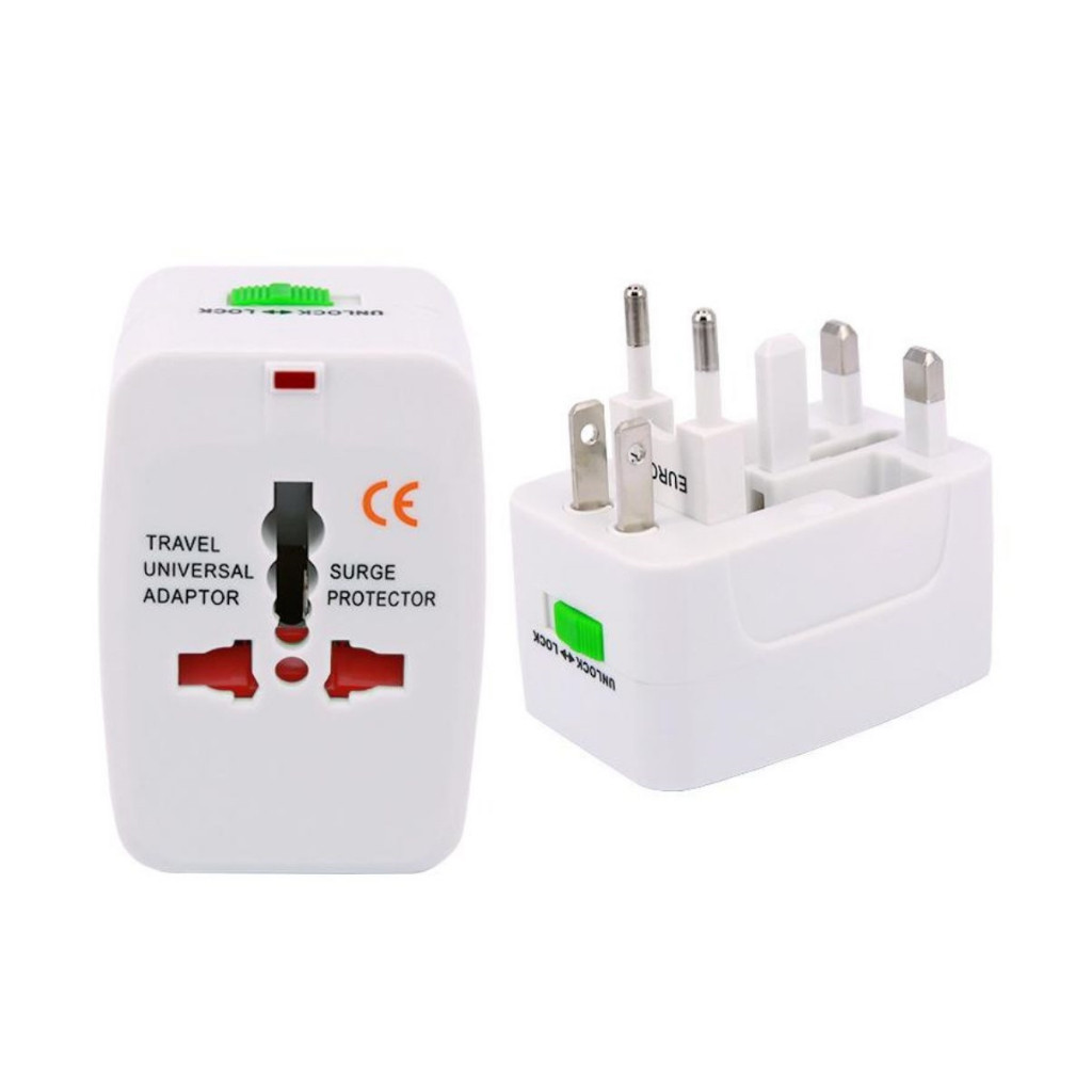Adaptador de Tomada Universal Internacional All-In-One 150 Países SEM ENTRADA USB.