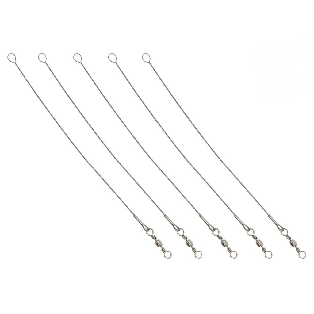 Cabo de Aço Flexivel c/ Snap 15 libras 10cm- Aprazível em Oferta na Shopee