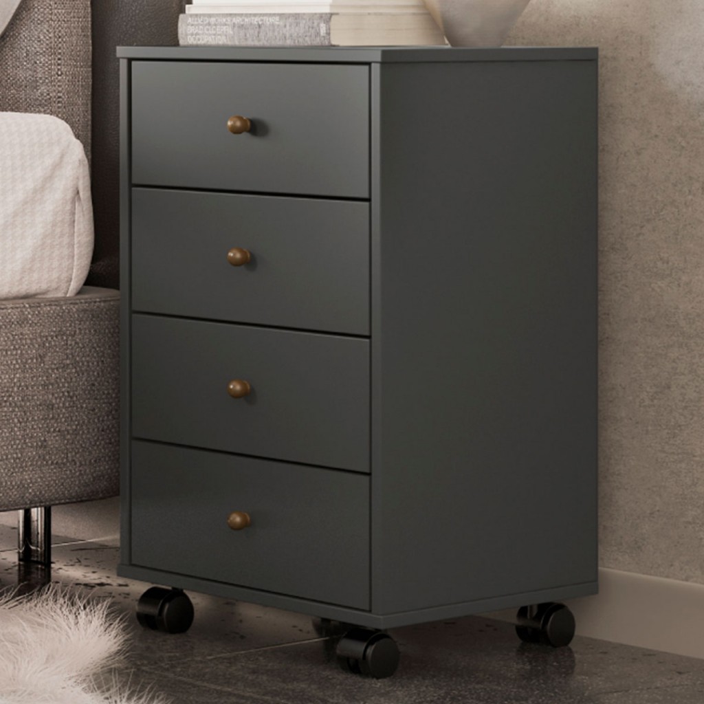 Gaveteiro Presence 4 Gavetas Office em Oferta na Shopee