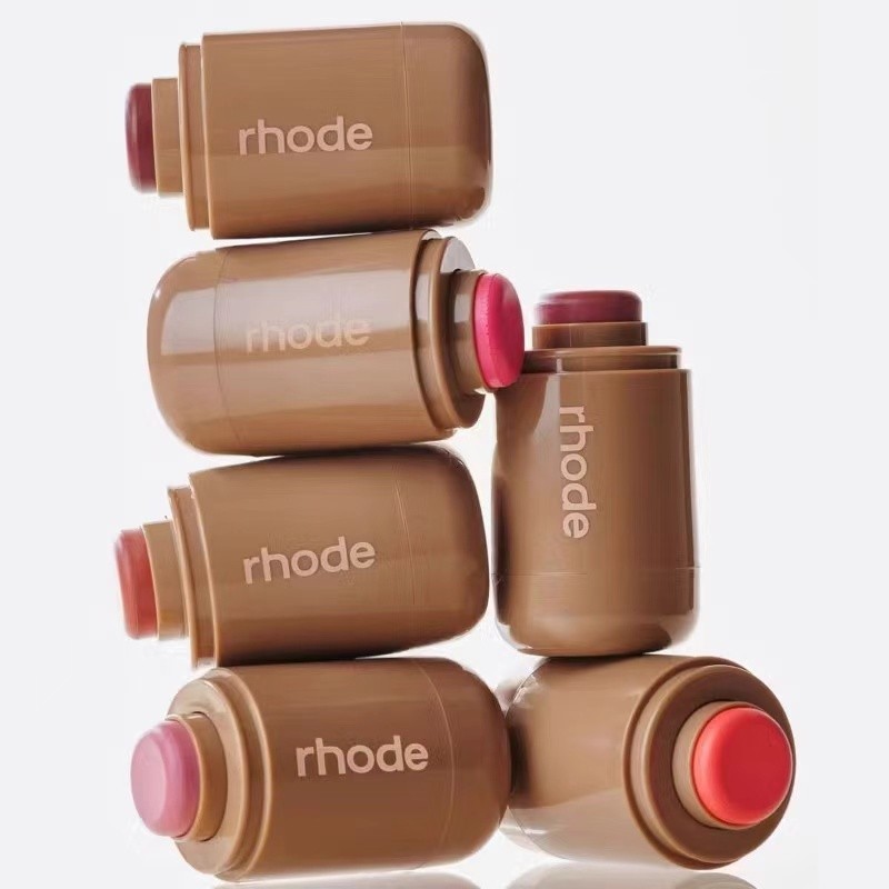 Imagem Novo Rhode Pele Blush Vara Tez Maquiagem Natural Contorno Lábio E Bochecha Dupla Utilização Creme Facial 5.3g