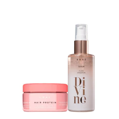 Kit Braé Hair Proteín e Divine Plume Sérum Capilar (2 produtos)