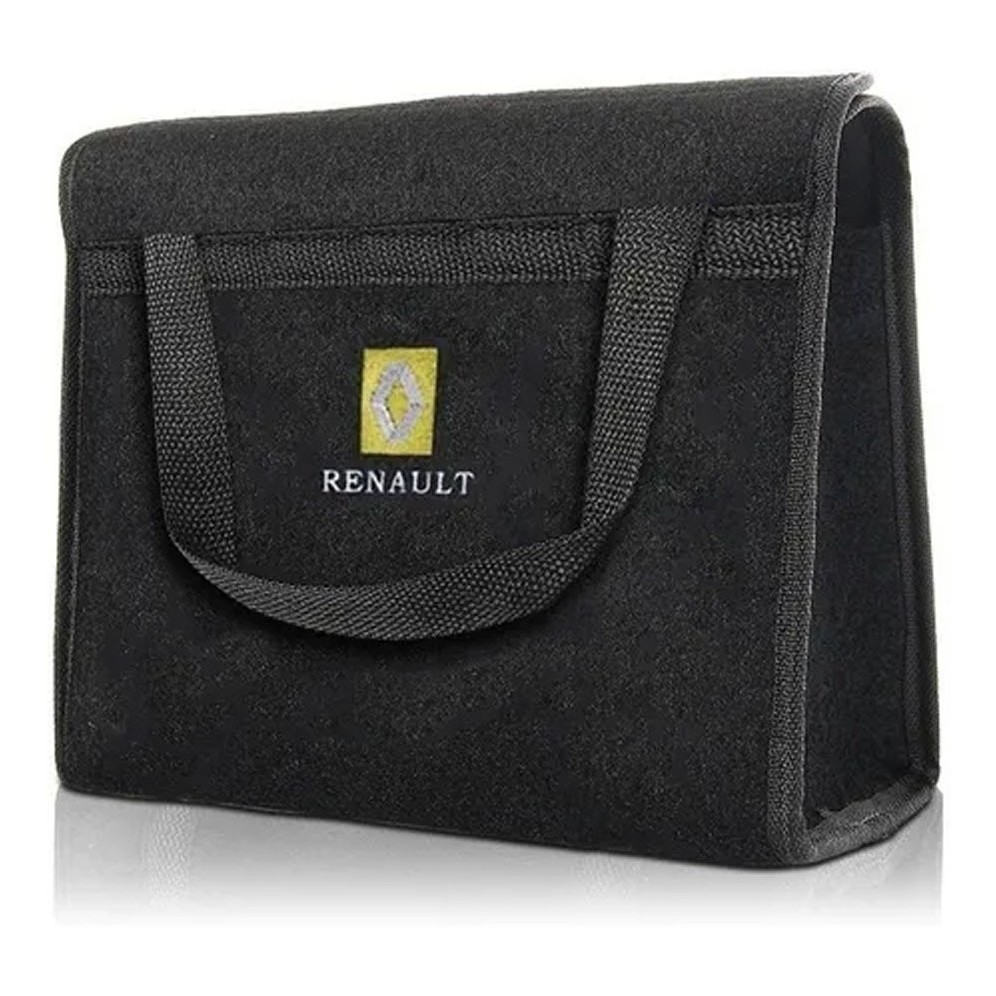 Bolsa Organizadora Porta Malas Kwid, Duster, Stepway, Oroch -> Carpete Preto