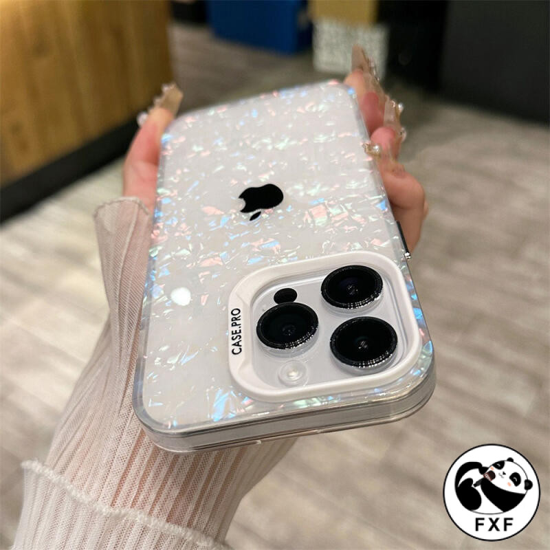Luxo Bling Glitter Sonho Concha Escudo Caso De Mármore Para iPhone 16 15 14 13 12 11 Pro Max 14 15 16 Plus Macio Pára-Ch em Oferta na Shopee