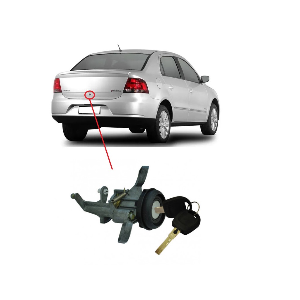 CILINDRO CHAVES DO PORTA MALAS VOYAGE G5 G6 2008 A 2012 em Oferta na Shopee