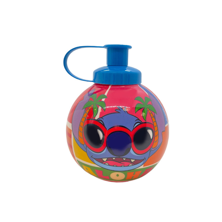 Garrafa Squeeze Bola Stitch Óculos - Azul - 500ml - 1 unidade - Rizzo