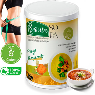Refinax Sopa Zero Glutén Sabor Frango Emagrecedora Temperado Organza 100% Natural - 180g em Oferta na Shopee