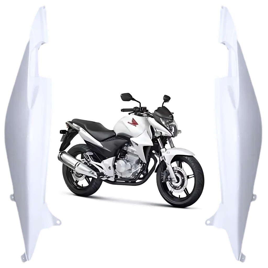Par Carenagem Rabeta Lateral Traseira Branco Honda Cb300r 2015 PARAMOTOS HONDA