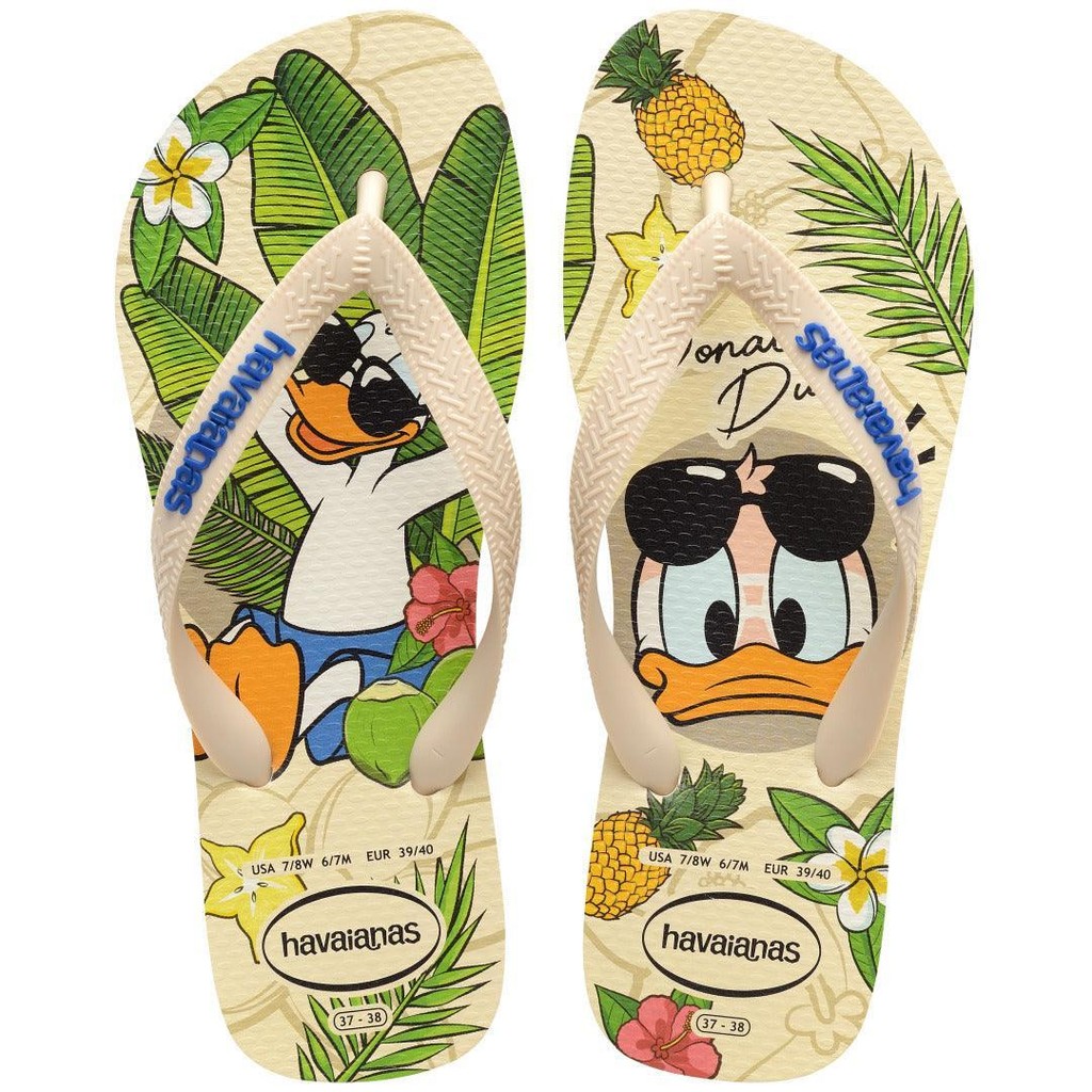 Chinelo Havaianas Top Disney Classics Bege Palha em Oferta na Shopee