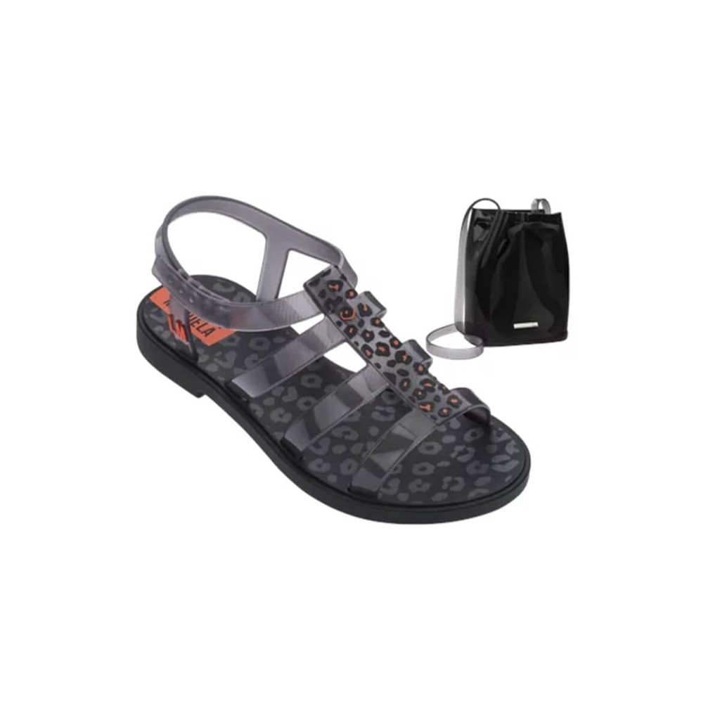 Sandália Grendene Larissa Manoela Trend Bag Preto/Fume