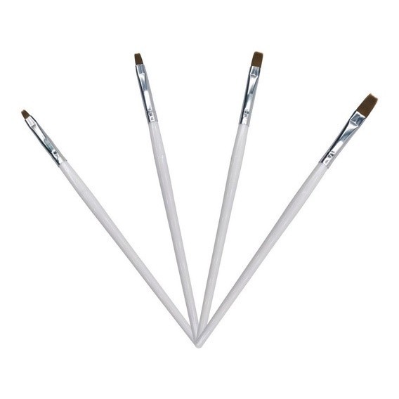Pincel nº 04, 06 e 08 para Unhas em Gel, Acrigel e Fibra – Profissional UV/LED Nail Art Manicure em Oferta na Shopee