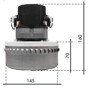 Motor de aspirador Agua e pó BPS2S Dupla Turbina 1400W - Profissional - Lavor PRO