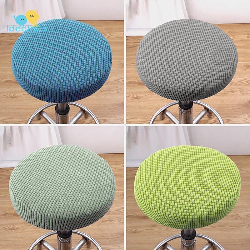 Idealistas Capa De Banco De Bar Polar Velo Redondo Cadeira Removível Slipcover Sólido Assento Almofada Protetor Lavável em Oferta na Shopee