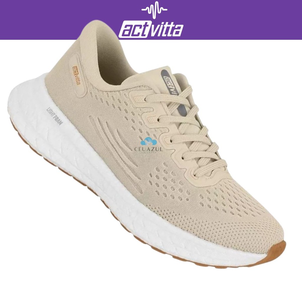 Tênis Feminino Actvitta Esportivo Corrida Leve Confortável Solado EVA Emborrachado em Oferta na Shopee