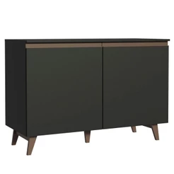 Balcão de Pia Reims 2 Portas Preto Madesa
