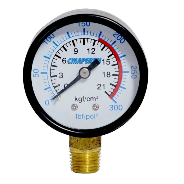 MANOMETRO VERTICAL 300LBS 1/4" COMPRESSOR DE AR em Oferta na Shopee