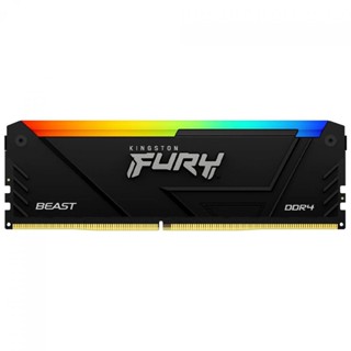 Memória DDR4 Kingston Fury Beast, RGB, 16GB, 3600MHz, Black, KF436C18BB2A/16 em Oferta na Shopee