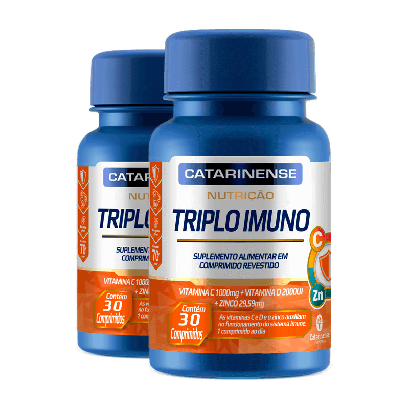 Kit 2 Triplo Imuno Catarinense 30 Comprimidos
