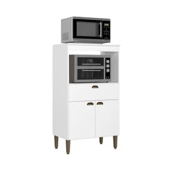 Balcão Multi Forno THB Moderna Branco 70cm Otimiza Espaço e Ergonomia para Cozinha Integrada