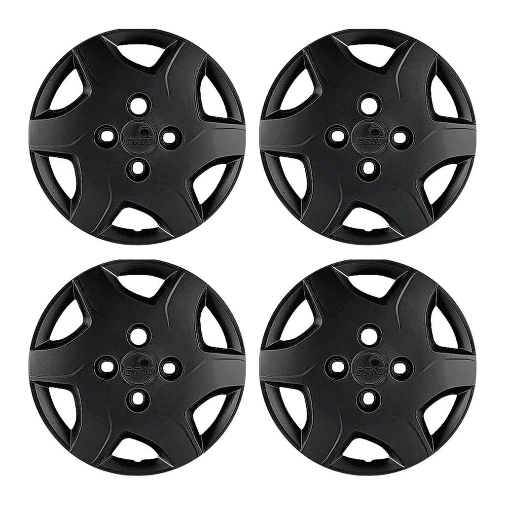 Calota Aro 13" Preto Brilho Modelo Celta 2012 a 2015 Jogo c/4 Calotas Grid - 042CB-POB-E