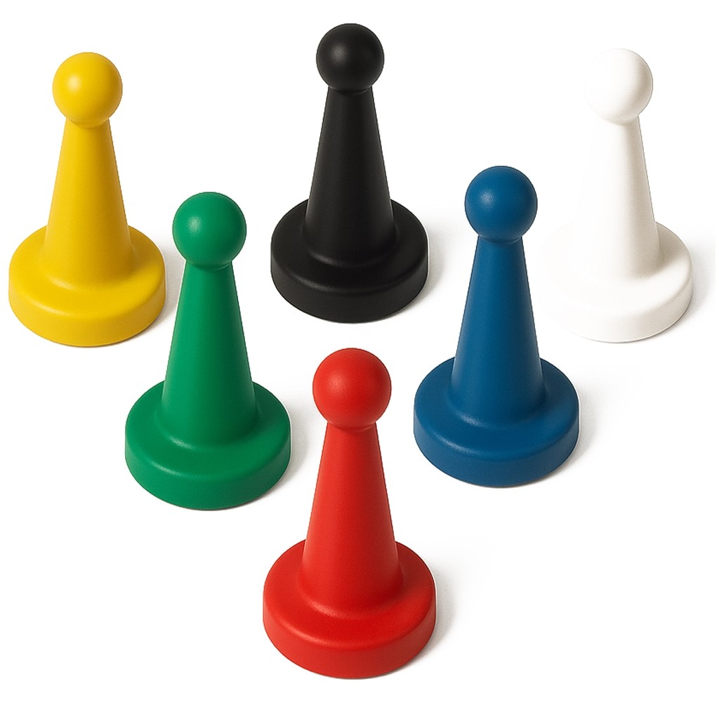 140 Pinos Plástico Peão Profissionais P/ Jogo De Tabuleiro E Ludo 6 Cores