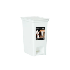 Lixeira com Pedal 10 Litros Branca Fly