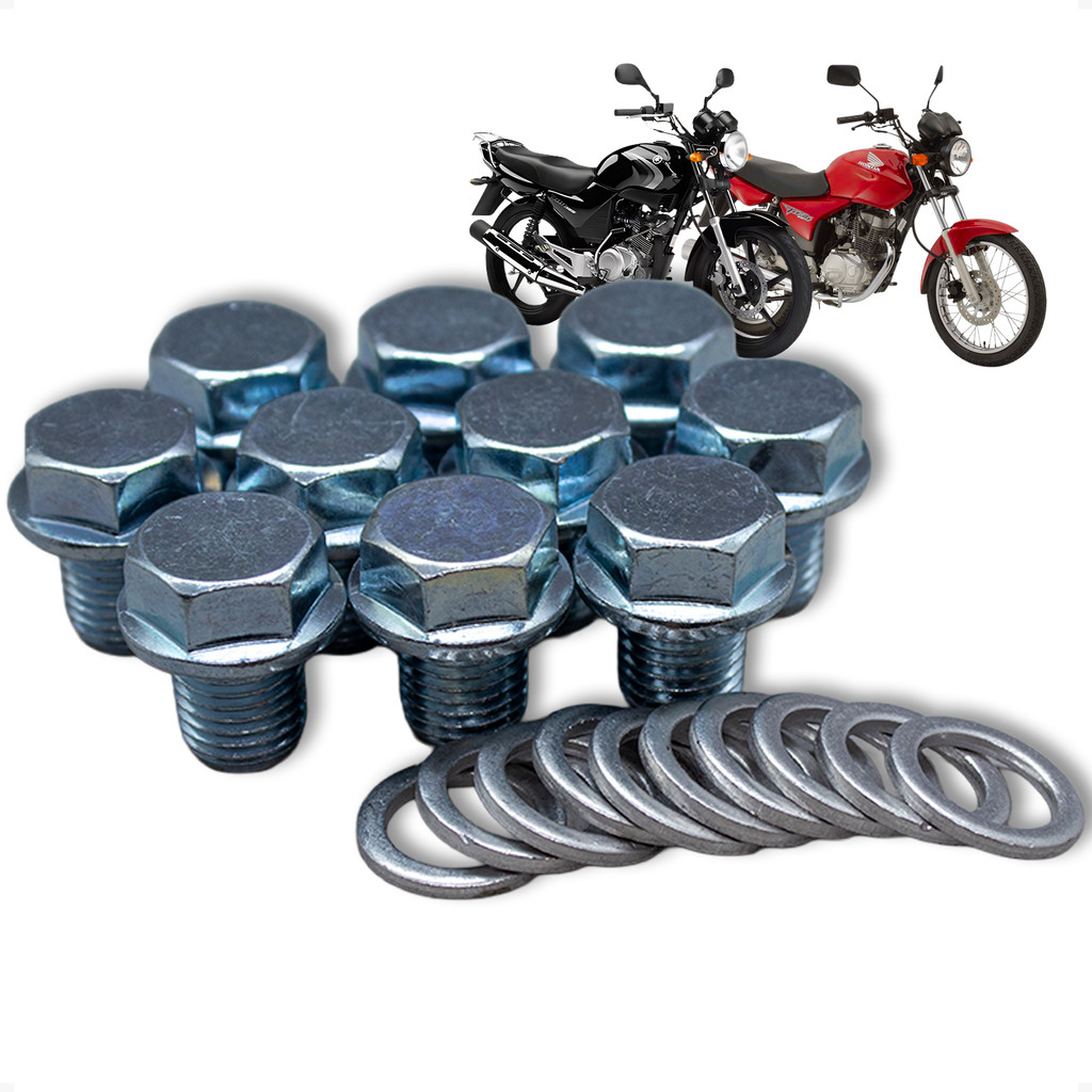 Kit Bujao De Oleo Com Anel CG 125 Fan 150 160 Titan Biz 125 110 CB 300 CB 250F NXR 150 Bros YBR 125